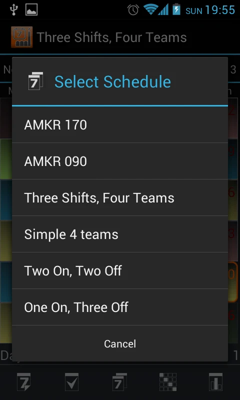 Shift Schedule + Alarm Clock screenshot